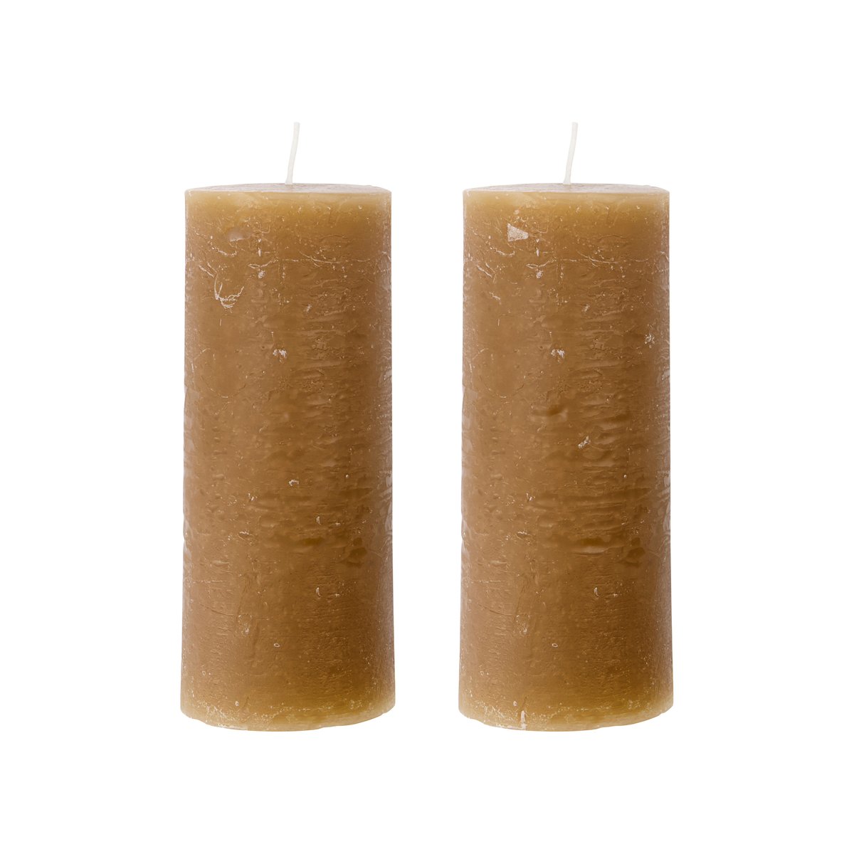 House Doctor Rustic Wax kynttilä 15 cm 2-pack Camel