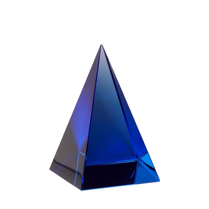 Lasipyramidi - Sininen - Hübsch