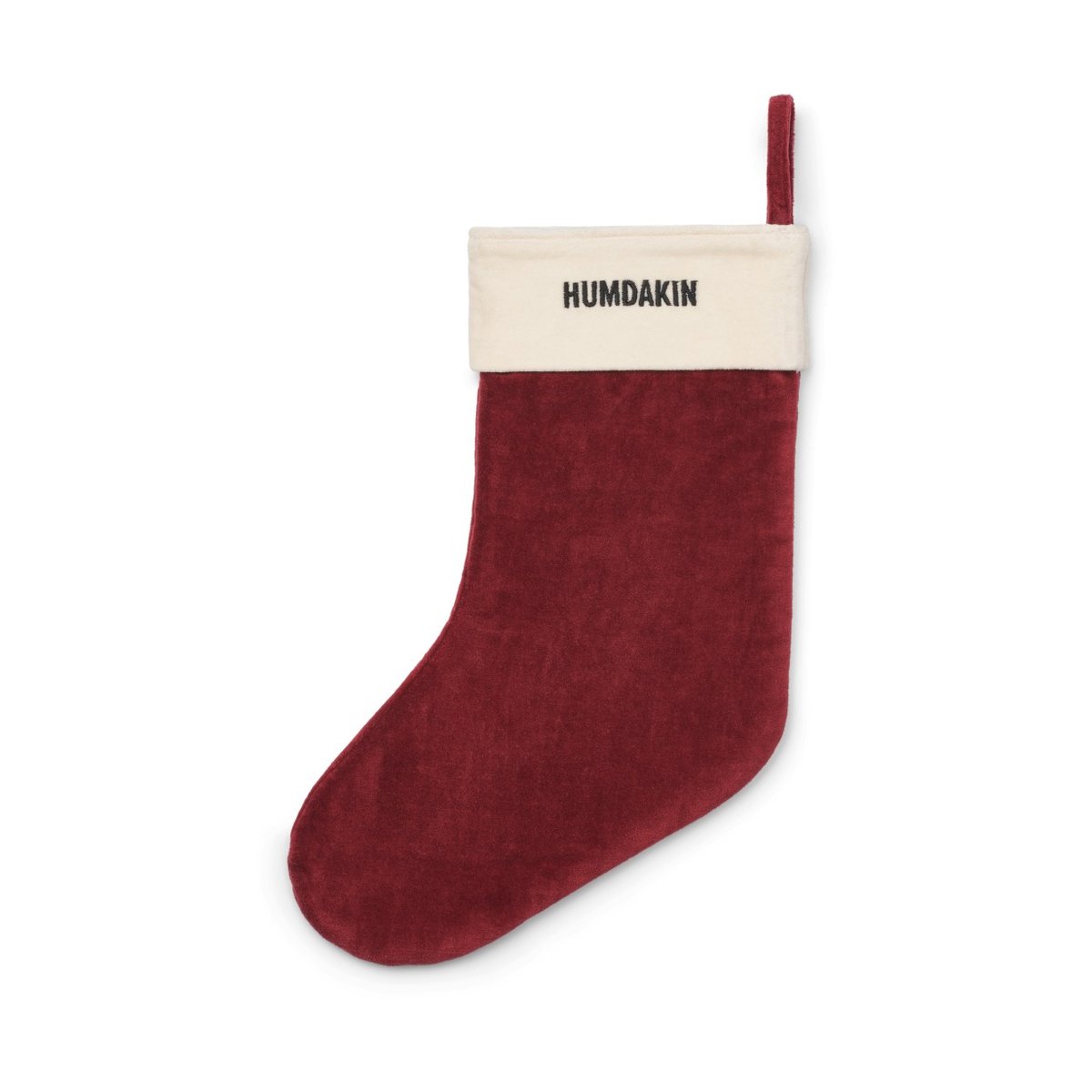 Humdakin Humdakin joulusukka velvet Maroon