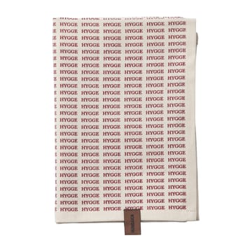 Humdakin Notes of Hygge -keittiöpyyhe joulu 2-pakkaus - Off white-red - Humdakin