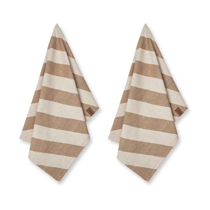 Humdakin Recycled keittiöpyyhe 45 x 70 cm 2-pack - Beige candy - Humdakin