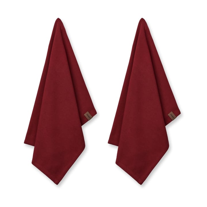 Humdakin Recycled keittiöpyyhe 45 x 70 cm 2-pack - Maroon - Humdakin