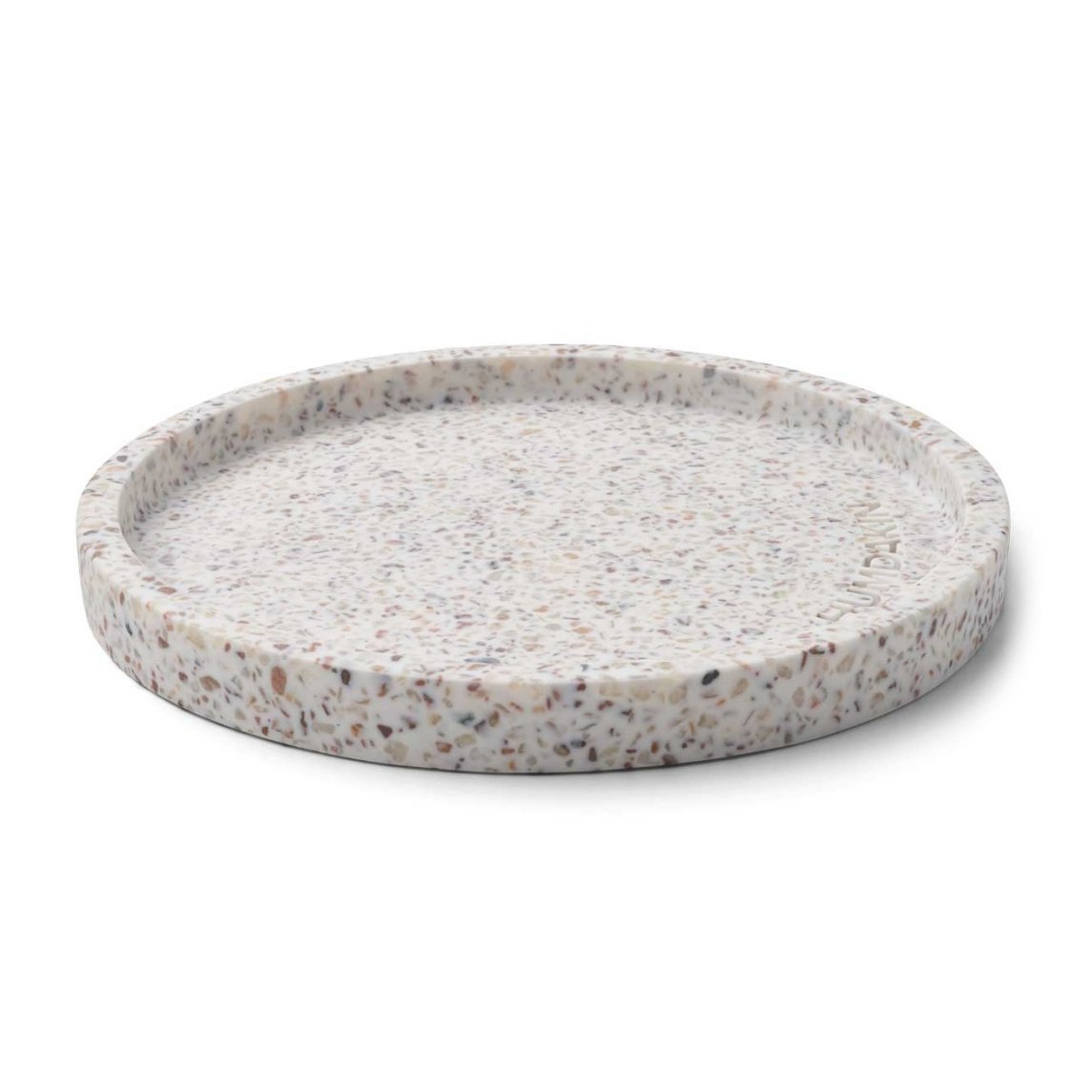 Humdakin Humdakin Terrazzo pyöreä tarjotin Ø 20 cm White-brown