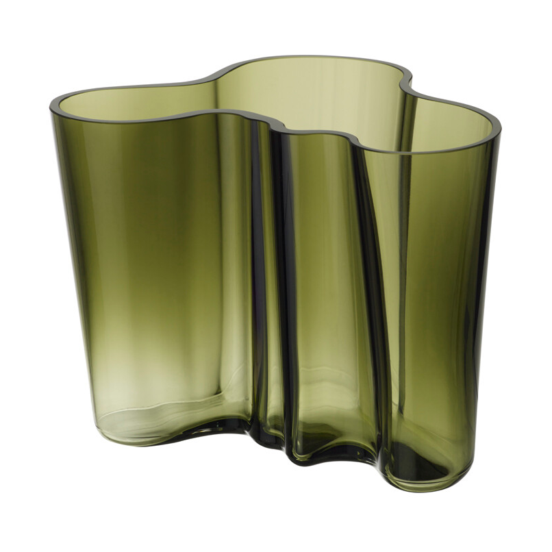 Iittala Aalto maljakko sammaleenvihreä 160 mm