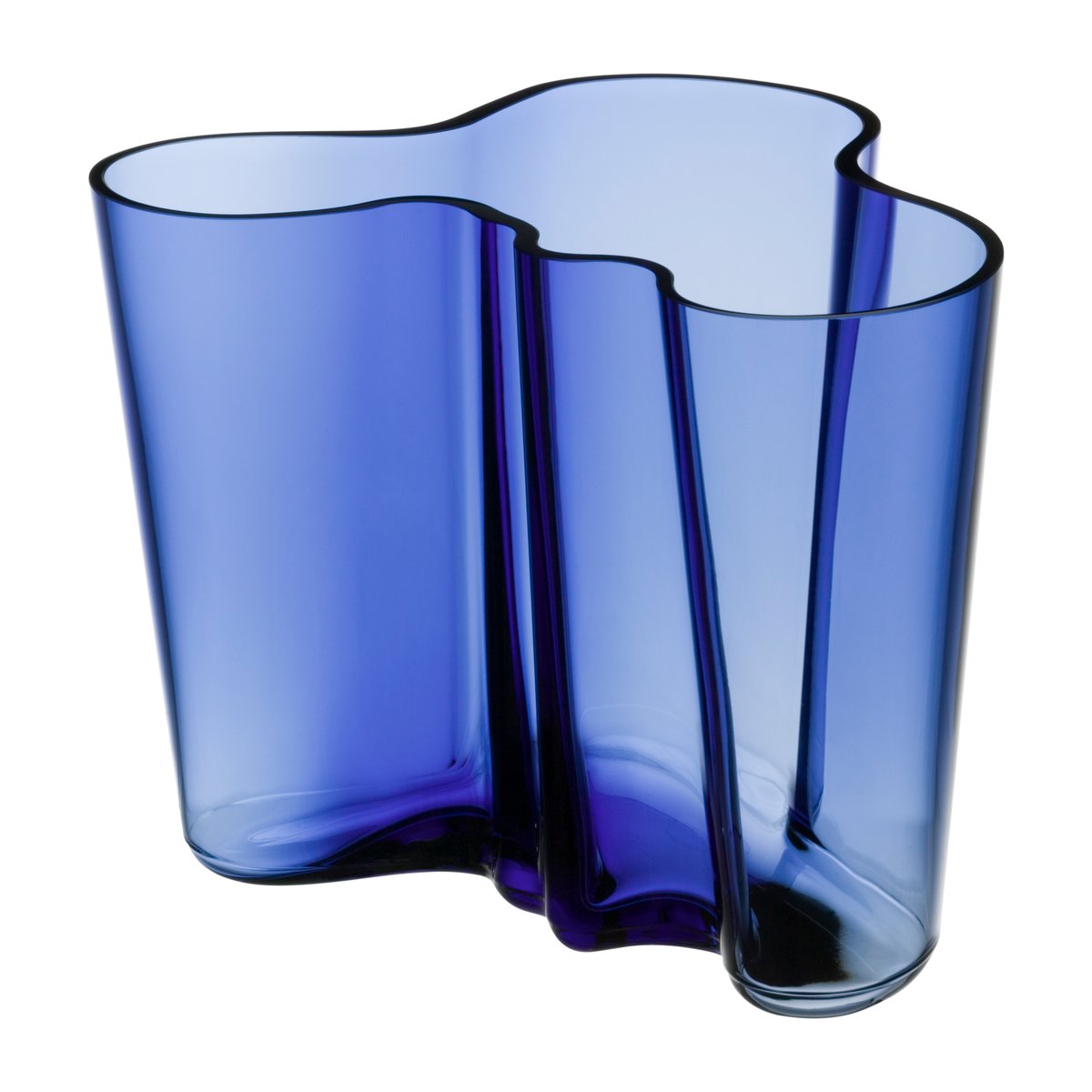 Iittala Alvar Aalto -maljakko ultramariininsininen 160 mm