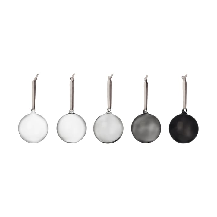 Iittala lasipallo Ø8 cm 5-pack - Harmaa - Iittala