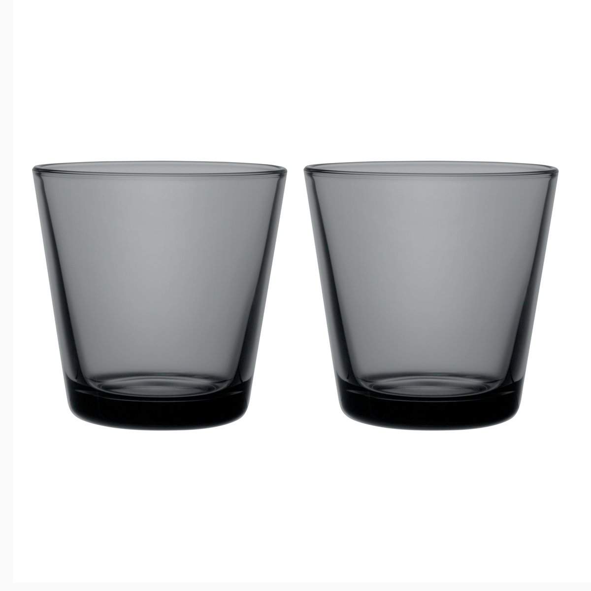 Iittala Kartio lasi 21 cl 2 pakkaus 2 kpl Tummanharmaa