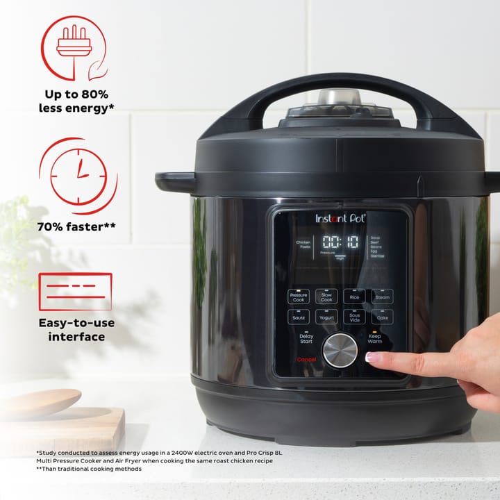 Instant Pot Duo Plus monitoimikeitin, Musta Instant Pot