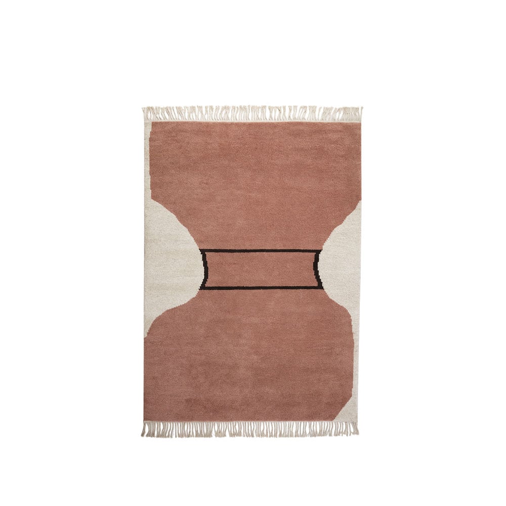 Kateha Silhouette flossa -matto Dusty red 170 x 240 cm