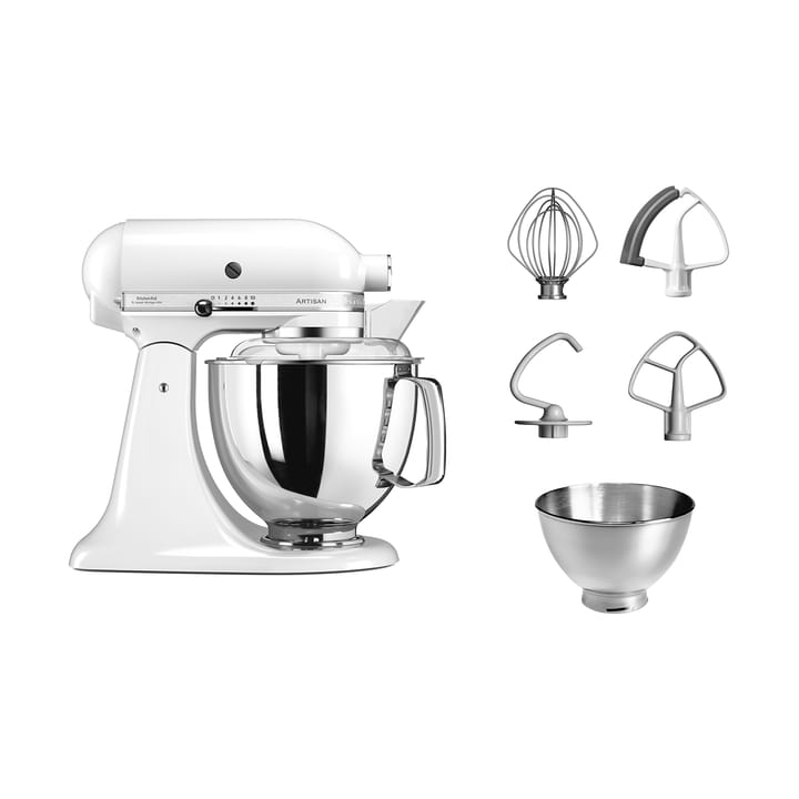 Artisan 5KSM175 keittiökone lisävarusteilla 4,8 L - White - KitchenAid