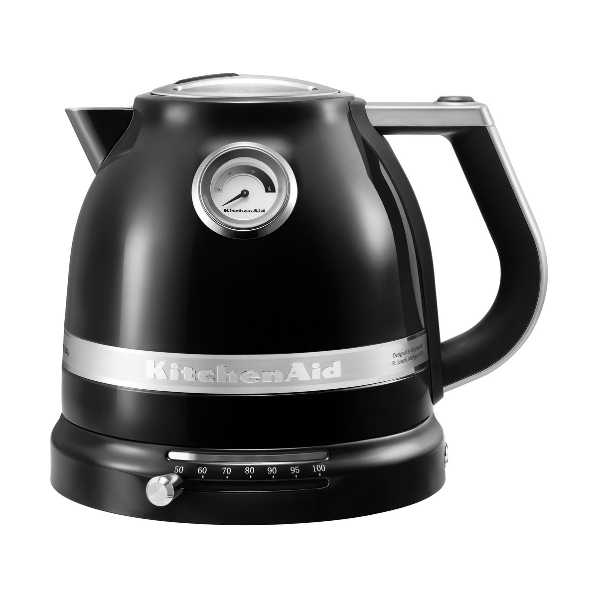 KitchenAid Artisan vedenkeitin säädettävällä lämpötilalla 1,5 L Onyx black