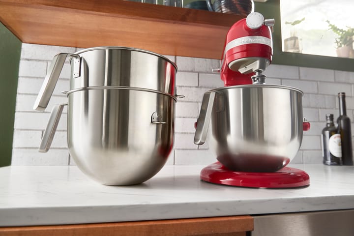 KitchenAid kulho ruostumatonta terästä J-kahvalla 6,6 L - Brushed stainless steel - KitchenAid