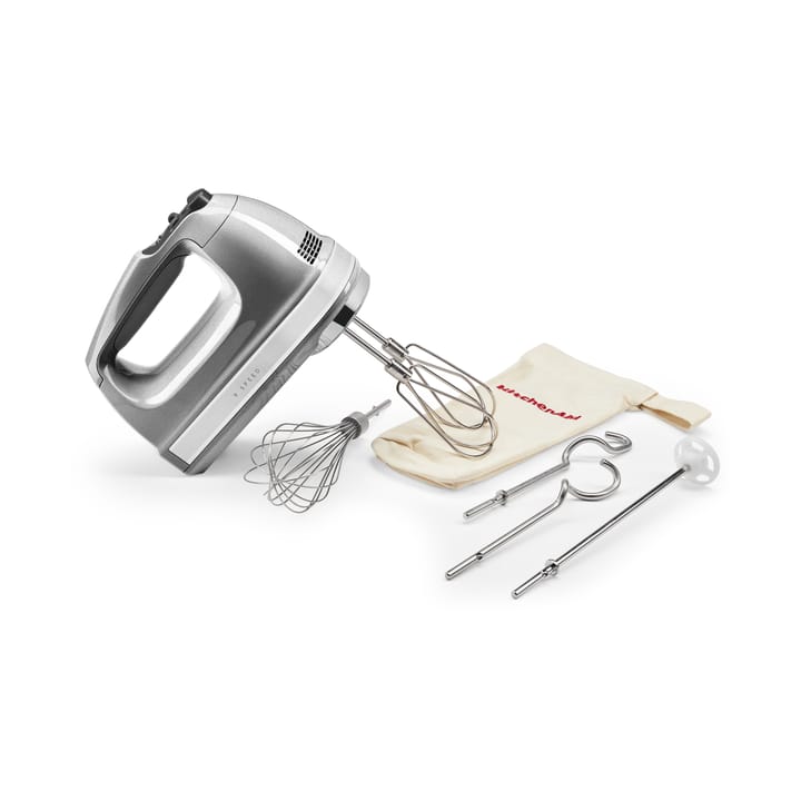 KitchenAid sähkövatkain 9 nopeutta 85W - Contour silver - KitchenAid