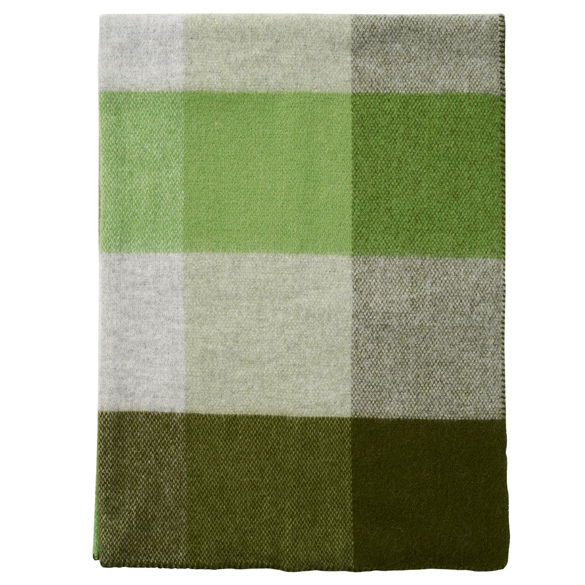 Klippan Yllefabrik Block villahuopa 130×180 cm Green