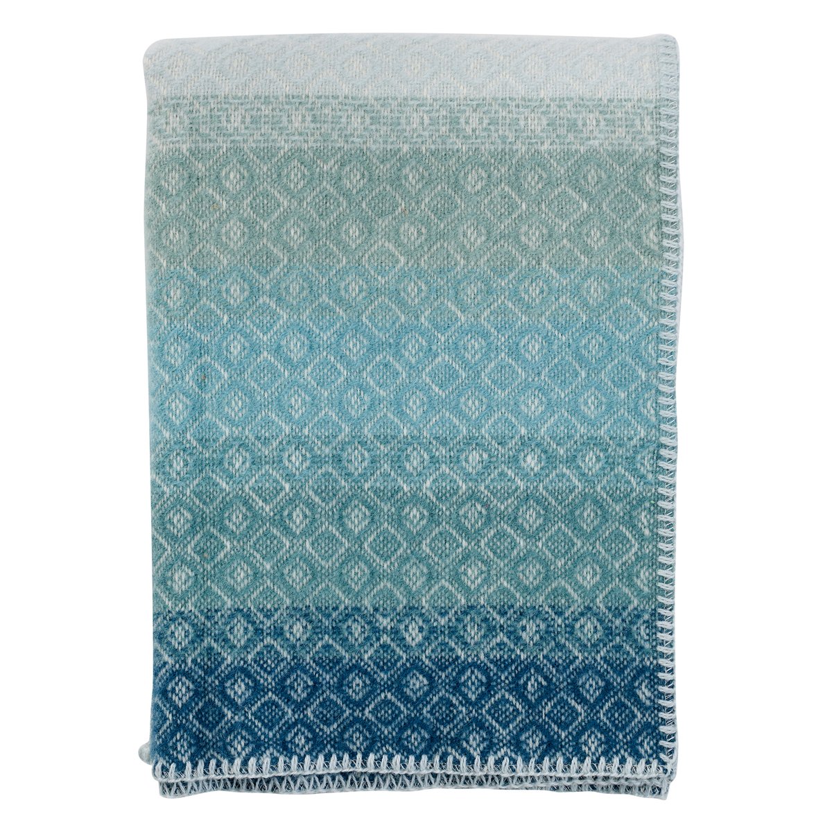 Klippan Yllefabrik Havanna lasten huopa 90×130 cm Aqua multi