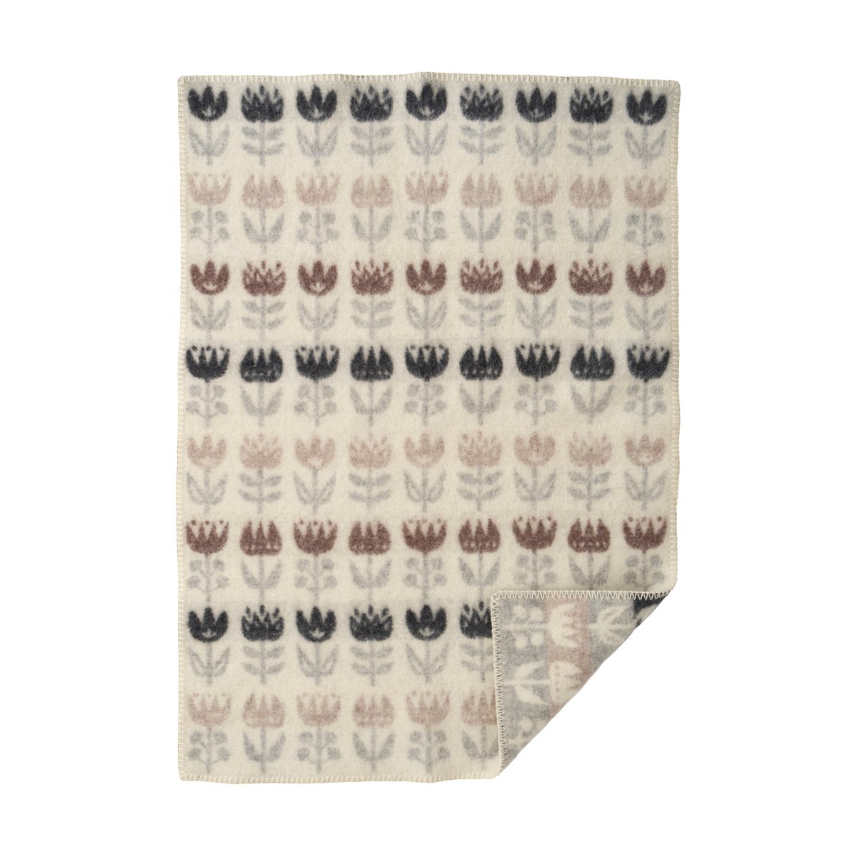 Klippan Yllefabrik Tulip lastenpeitto 65×90 cm Grey