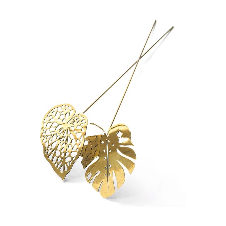 Brass leaves koristeet 2-pack - Water - KLONG