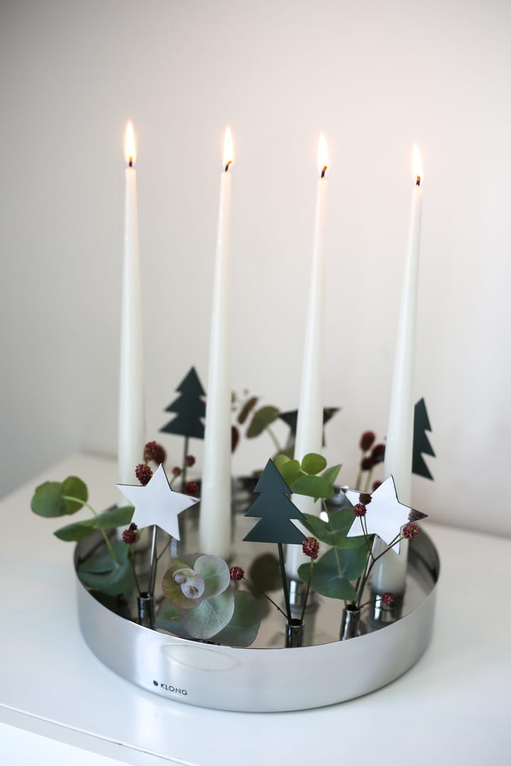 Jubel adventtikynttelikkö - Hopea - KLONG