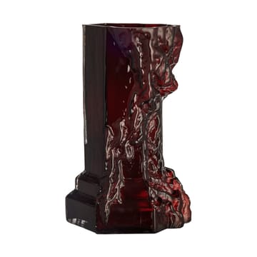 Rocky Baroque maljakko 35 cm - Oxblood - Kosta Boda