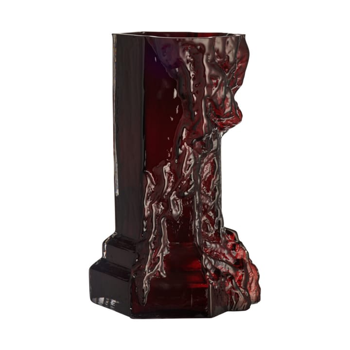 Rocky Baroque maljakko 35 cm, Oxblood Kosta Boda