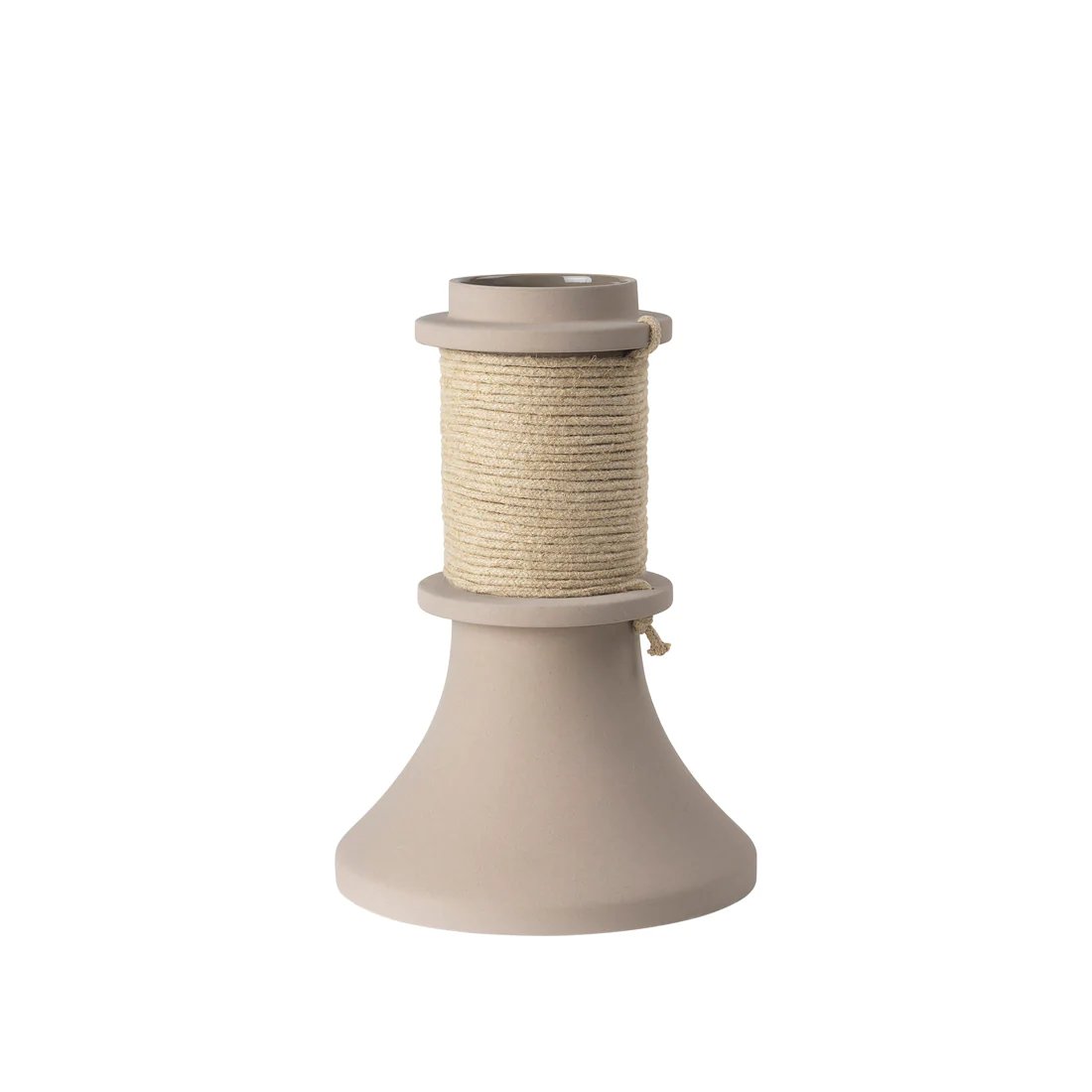 Kristina Dam Studio Rope vaasi 32,5 cm Posliini-beige