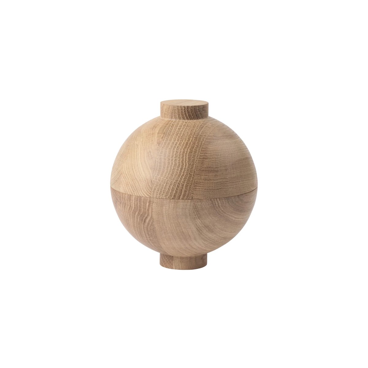 Kristina Dam Studio Wooden Sphere kulho XL Ø16×18 cm Tammi