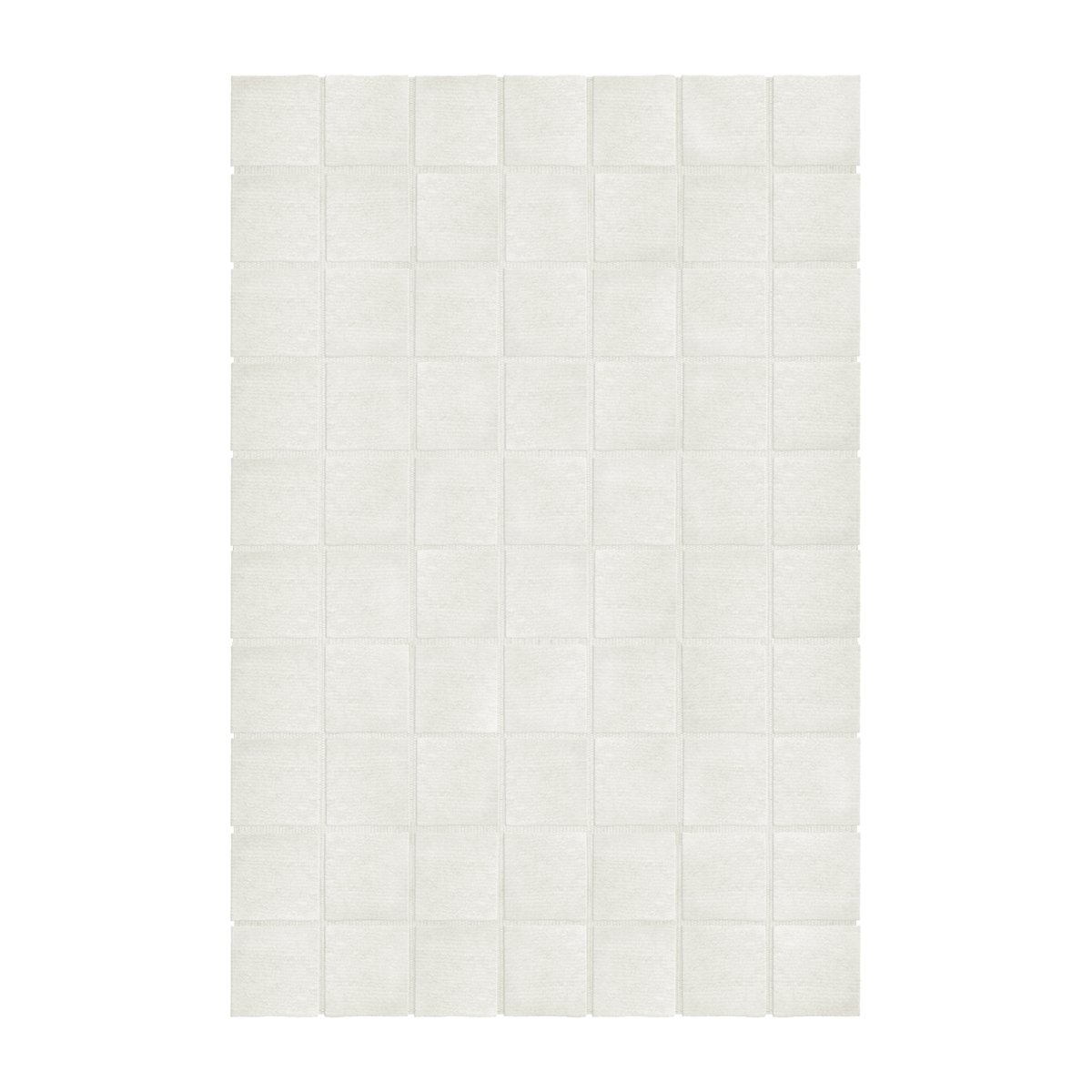 Layered Piet Checked -villamatto Bone White 180 x 270 cm