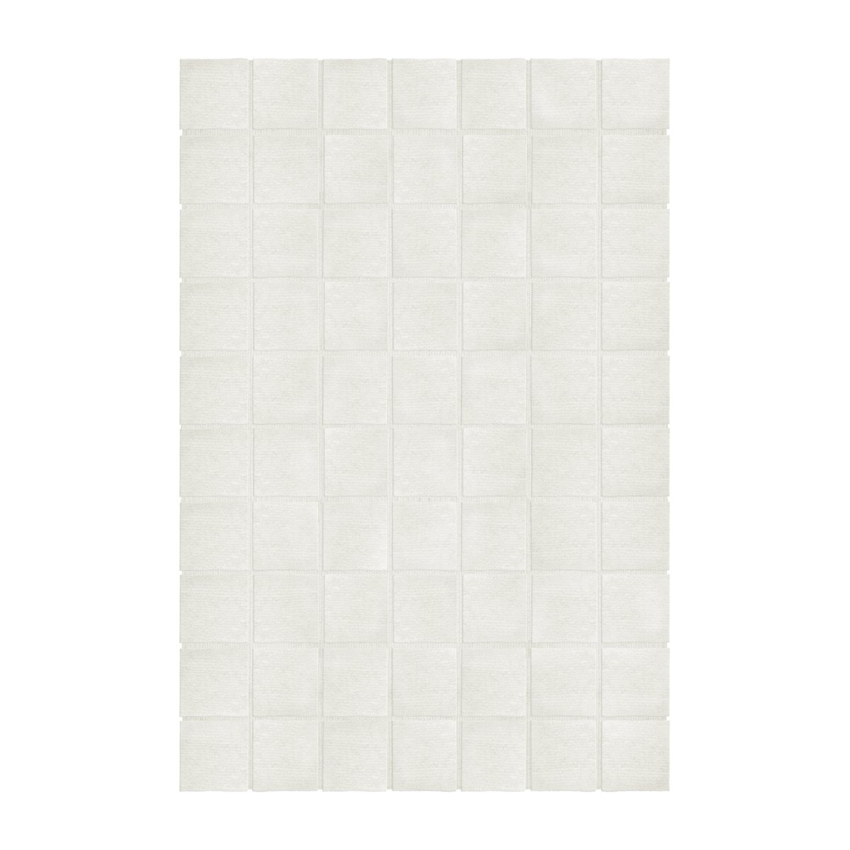 Layered Piet Checked -villamatto Bone White 250 x 350 cm