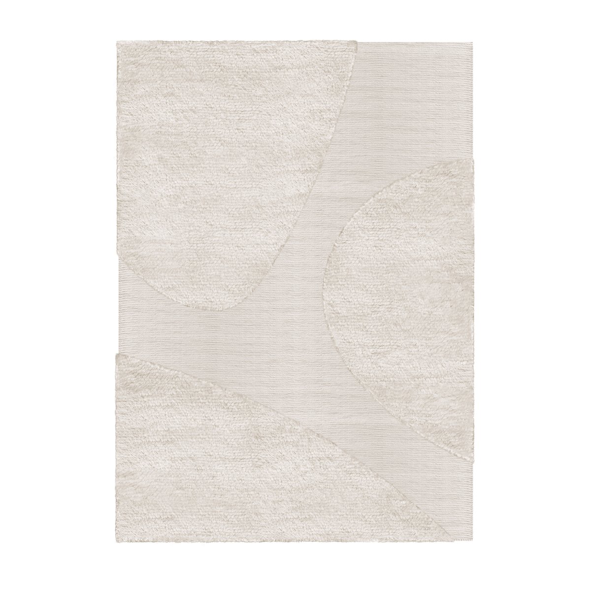 Layered Punja plasma -villamatto 160 x 230 cm Off White