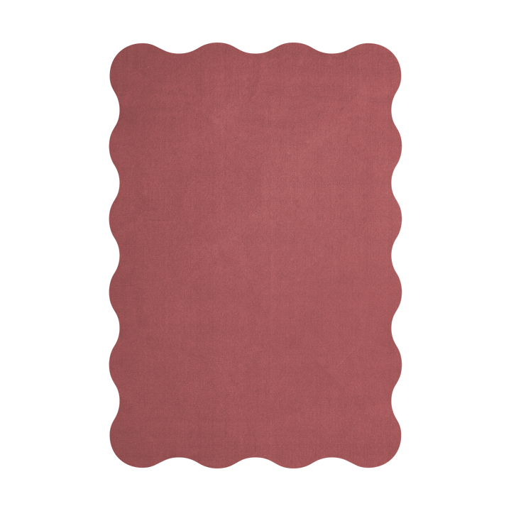 Scallop villamatto 180x270 cm - Rosewood red - Layered