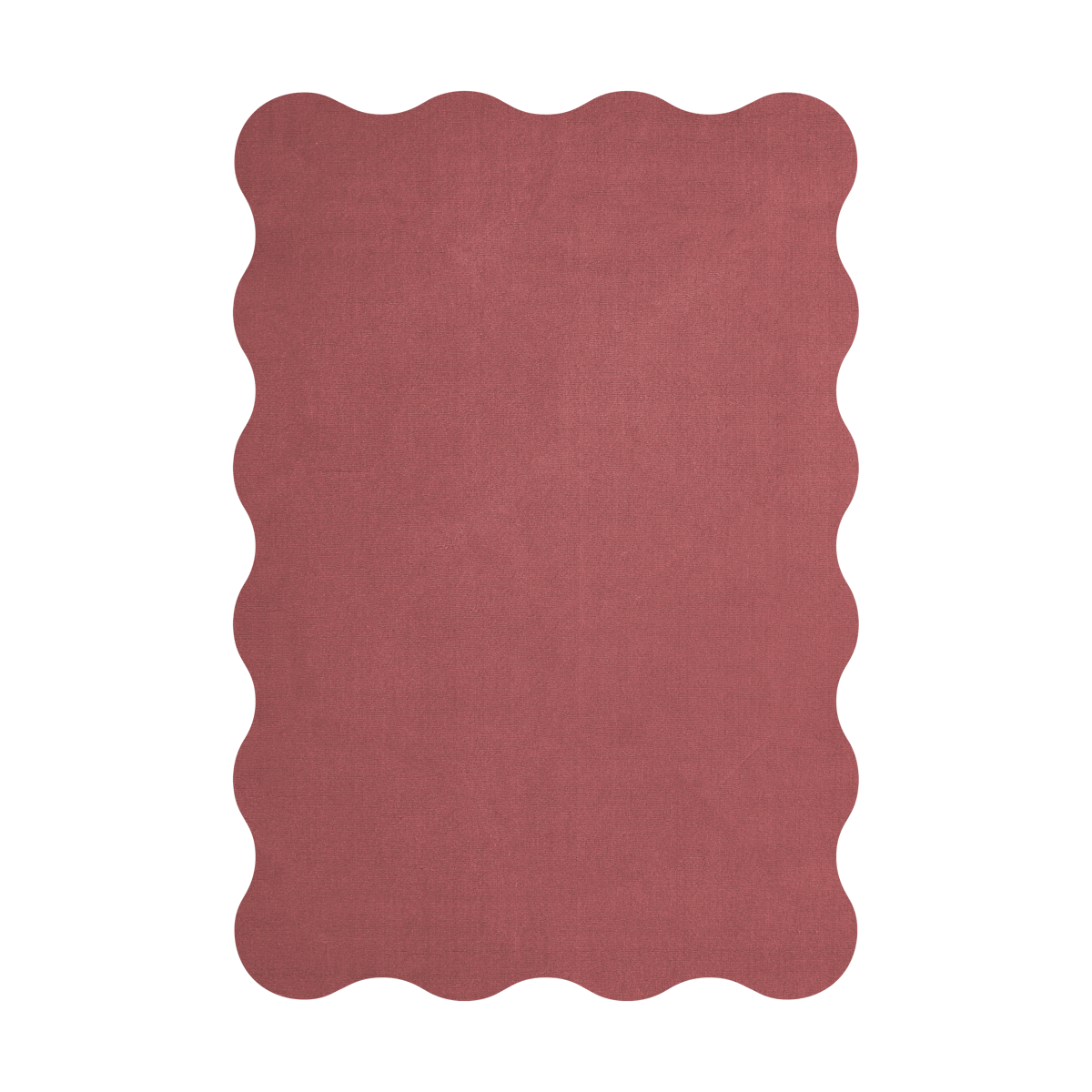 Layered Scallop villamatto 180×270 cm Rosewood red