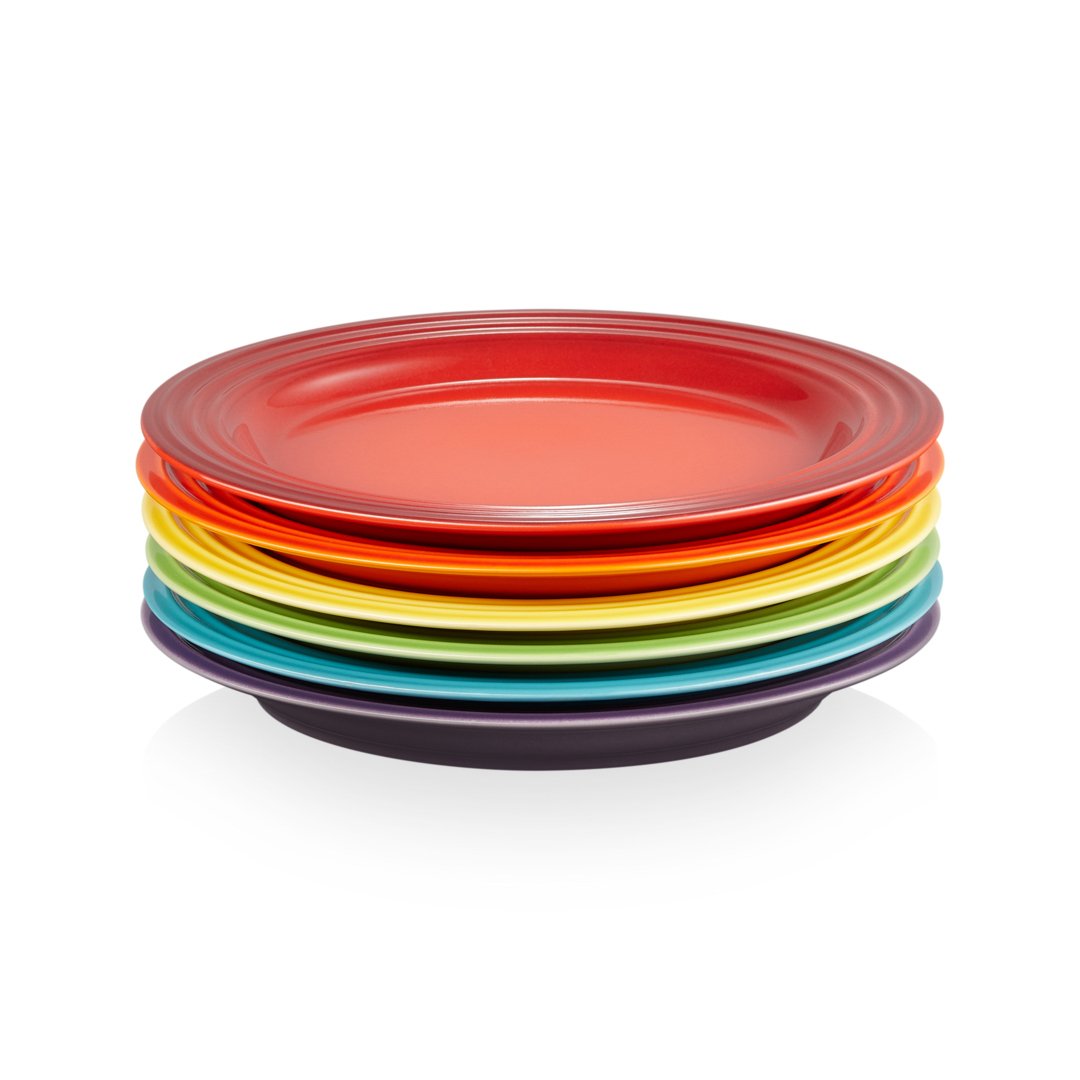 Le Creuset Le Creuset Signature -lautanen 22 cm 6-pakkaus Rainbow