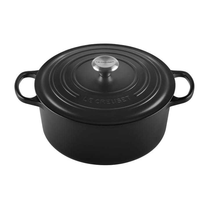 Le Creuset Signature pyöreä pata 6,7 l - Matte black - Le Creuset