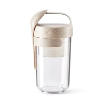 Lékué To Go purkki organic lusikalla beige. - 0,4 l - Lékué