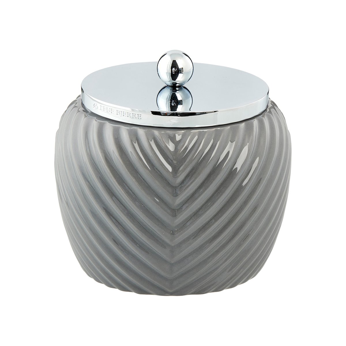 Lene Bjerre Milda purkki 12 cm Monument grey-Silver