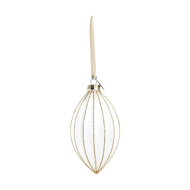 Navina joulukuusenpallo 12 cm - White-Light gold - Lene Bjerre