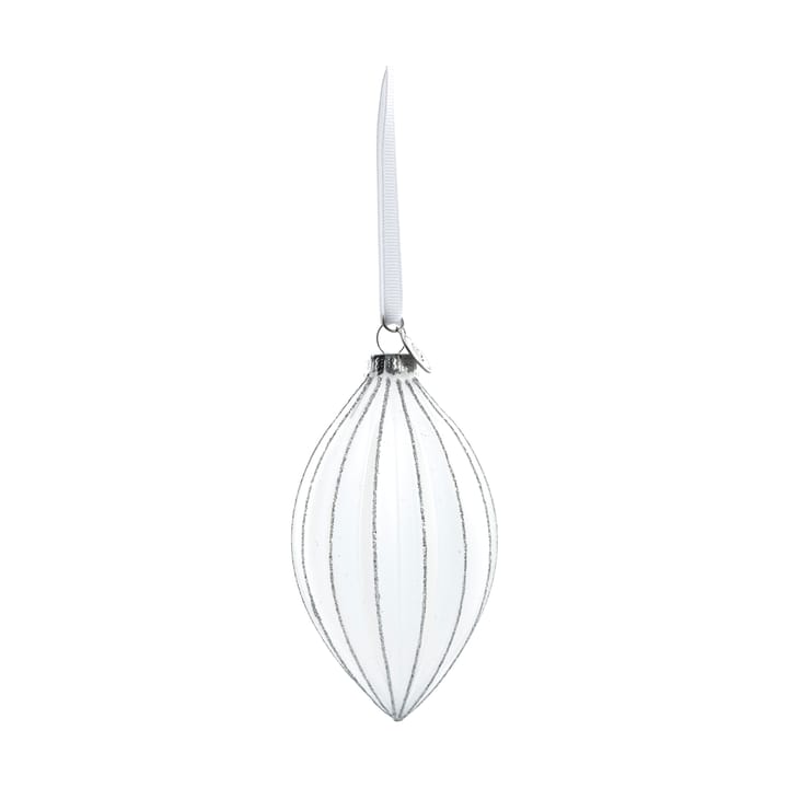 Navina joulukuusenpallo 12 cm - White-Silver - Lene Bjerre