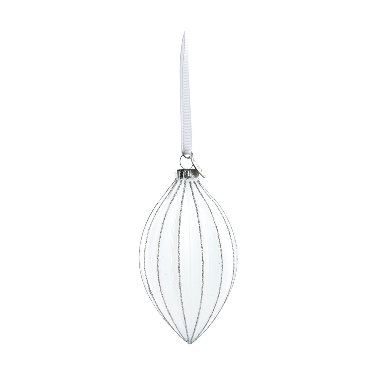 Lene Bjerre Navina joulukuusenpallo 12 cm White-Silver