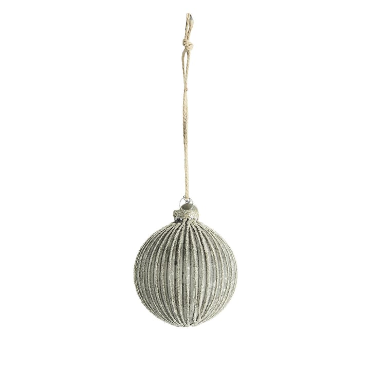 Norille joulukuusenpallo, Ø 8 cm - Dark grey-silver - Lene Bjerre