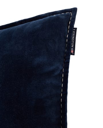 1993 Logo Organic Cotton Velvet tyyny 40x60 cm - Denim blue - Lexington