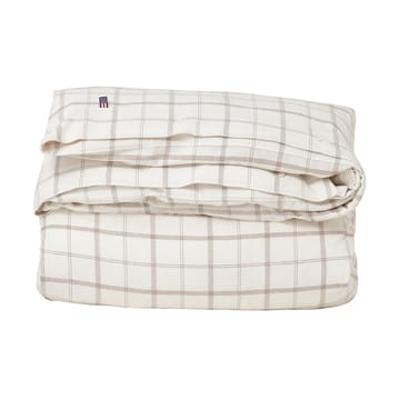 Checked Flannel pussilakanasetti 220x220 cm - White-brown - Lexington