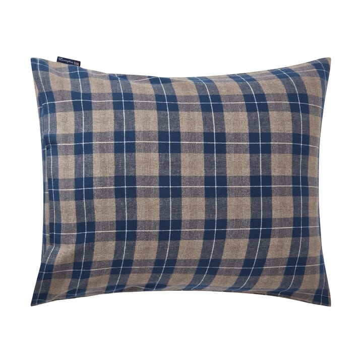 Checked Flannel -tyynyliina 50 x 60 cm, Denim blue-beige Lexington