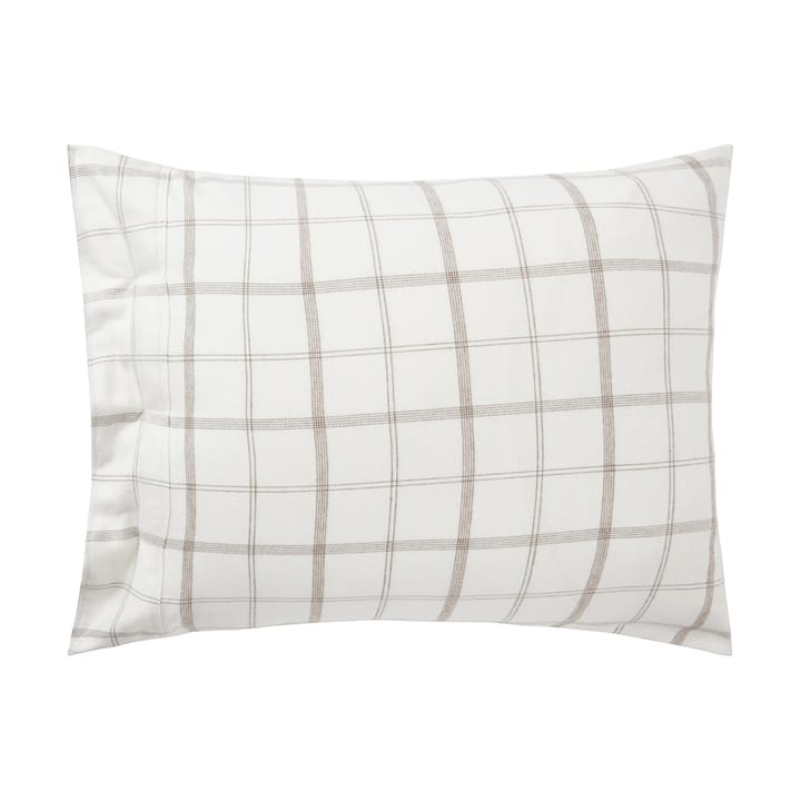 Checked Flannel -tyynyliina 50 x 60 cm, White-brown Lexington