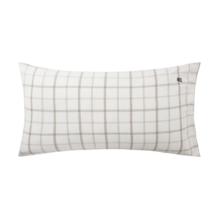 Checked Flannel -tyynyliina 50 x 90 cm, White-brown Lexington