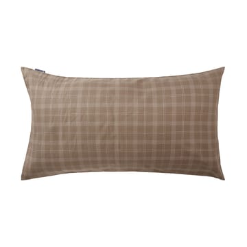 Checked Pin Point Oxford tyynyliina 50x90 cm - Brown - Lexington