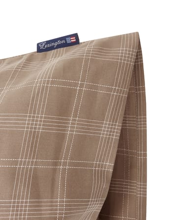 Checked Pin Point Oxford tyynyliina 50x90 cm - Brown - Lexington