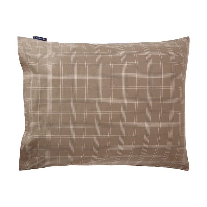 Checked Pinpoint Oxford tyynyliina 50 x 60 cm, Brown Lexington