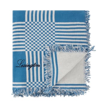 Checked Recycled Cotton piknikhuopa 150x150 cm - Blue - Lexington