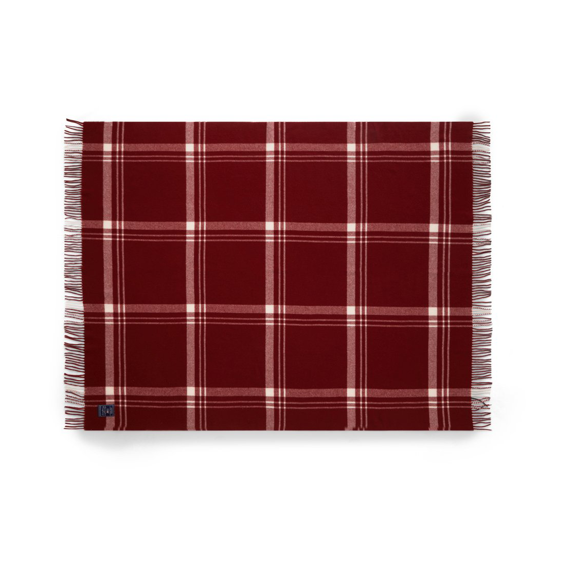 Lexington Checked Recycled Wool huopa 130×170 cm Red-white