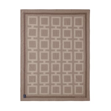 Graafinen Kierrätetty villahuopa 130x170 cm - Light beige - Lexington